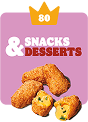 80 couronnes Snacks & Desserts