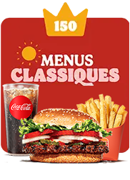 150 couronnes Menus Classiques