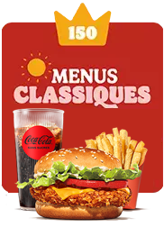 150 couronnes Menus Classiques