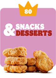 80 couronnes Snacks & Desserts